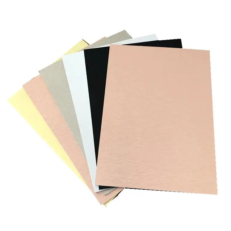 Materiali alternativi per pareti Pannello composito in alluminio spazzolato nero