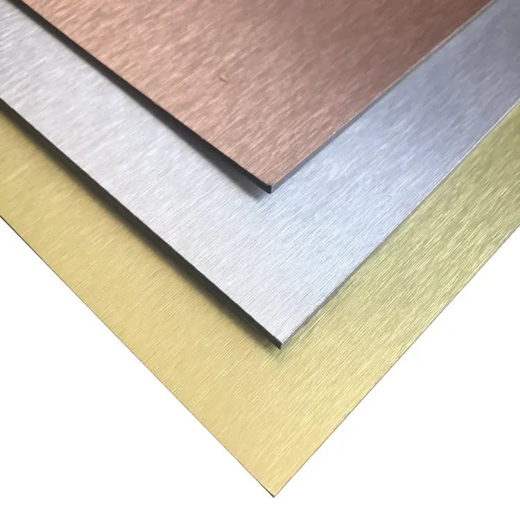 Pannello decorativo ACP con superficie spazzolata in fabbrica