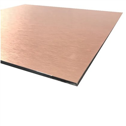 Foglio ACP per segnaletica composita con display a pannello in alluminio con superficie spazzolata 4 * 8 piedi