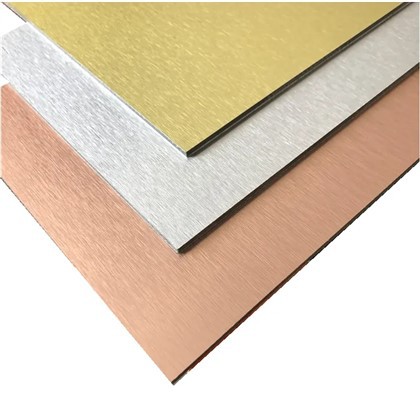 Materiale da costruzione che copre 4mm PVDF Finitura ACP Parete divisoria in pannello composito in alluminio